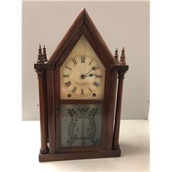 Brewster and Ingraham Double Gothic Steeple Clock