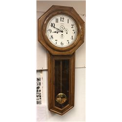 Seth Thomas Long Drop Octagon Chime Calendar Clock