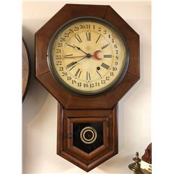 Terry Clock Co. Calendar Regulator Clock