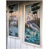 Image 1 : Pair of Swan Oil Paintings on Canvas