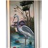Image 2 : Pair of Swan Oil Paintings on Canvas