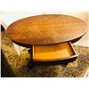 Image 2 : Oak One Drawer Oval Library Table