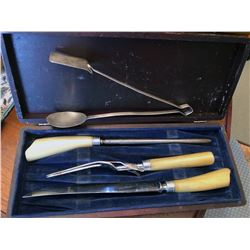 Bone Handled Silver Serving Set