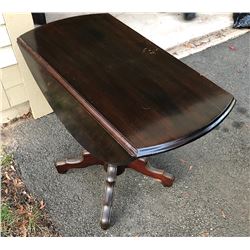 Walnut Drop Leaf Lamp Table