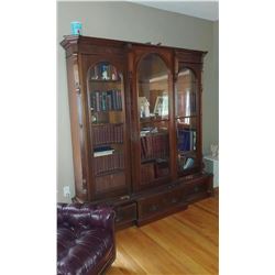Victorian Walnut Bookcase