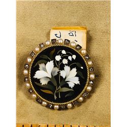 Victorian Micro Mosaic Pin