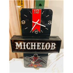 Michelob Light and Clock