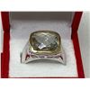 Image 1 : Gents Silver tanzeniteGemstone dress ring