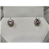 Image 1 : Set of Ladies 10K Gold Solitaire diamond earrings .25 carats