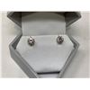 Image 3 : Set of Ladies 10K Gold Solitaire diamond earrings .25 carats