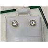 Image 1 : Ladies 10K Gold .35 carat soliatire earring set