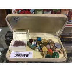 Tyson's Fine Minerals Inc. Hematite in Amethyst and Assorted Rocks