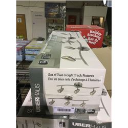 UberHaus Set of Two 3-Light Track Fixtures