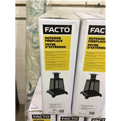 NEW IN BOX Facto Outdoor Fireplace (26.38"L x 26.38"W x 40.55"H)