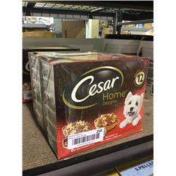 Cesar Home Delights Dog Food (12 x100g) Lot of 2