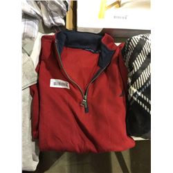 Nautica Red Top-Zip Sweater - XL