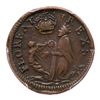 Image 1 : (1672) St. Patrick Farthing Griffee 31-6/5d, Martin 3g.5-Fc.20 R-7 PCGS graded XF45