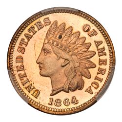 1864 Indian Head Cent. Bronze, with "L". PCGS PF64