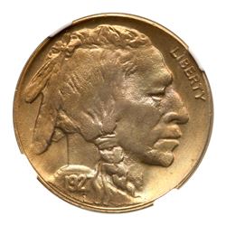 1927-D Buffalo Nickel. NGC MS66