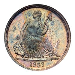 1837 Liberty Seated Dime. NGC MS65