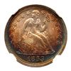 Image 1 : 1853 Liberty Seated Dime. No arrows. NGC MS68