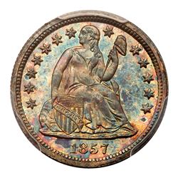 1857 Liberty Seated Dime. PCGS PF67