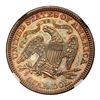 Image 2 : 1872 Liberty Seated Quarter Dollar. NGC MS67