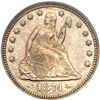 Image 1 : 1874 Liberty Seated Quarter Dollar. Arrows. PCGS PF64