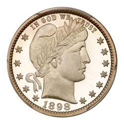 1898 Barber Quarter Dollar. PCGS PF68