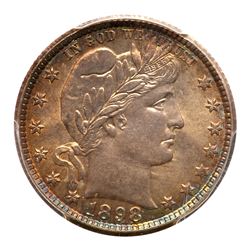 1898-O Barber Quarter Dollar. PCGS MS66