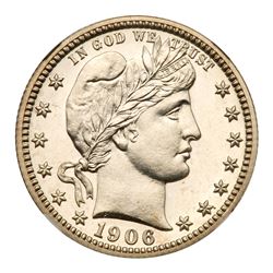 1906 Barber Quarter Dollar. NGC PF68