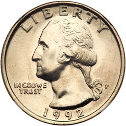 1992-P. NGC MS66