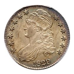 1829 Capped Bust Half Dollar. PCGS MS65