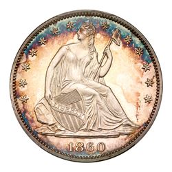 1860 Liberty Seated Half Dollar. PCGS PF66