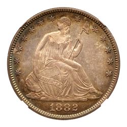 1882 Liberty Seated Half Dollar. NGC MS67