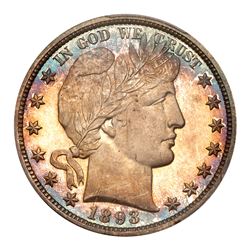 1893 Barber Half Dollar. PCGS PF68