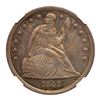 Image 1 : 1843 Liberty Seated Dollar. NGC MS64