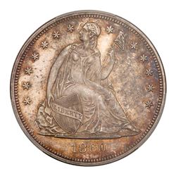 1860 Liberty Seated Dollar. PCGS PF64