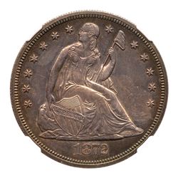 1872-CC Liberty Seated Dollar. NGC MS63