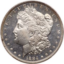 1884 Morgan Dollar. PCGS MS65