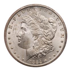 1884-CC Morgan Dollar. PCGS MS63