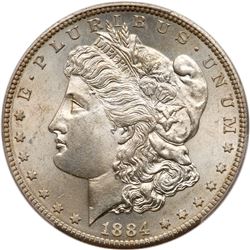1884-S Morgan Dollar. PCGS MS63