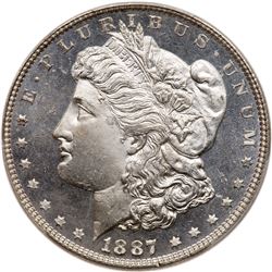 1887 Morgan Dollar. PCGS MS66