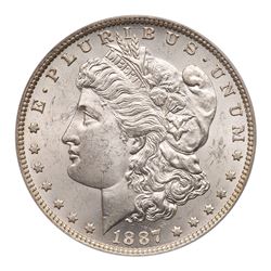 1887/6-O Morgan Dollar. PCGS MS63