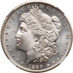 1890-O Morgan Dollar. NGC MS66