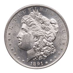 1891-S Morgan Dollar. PCGS MS63