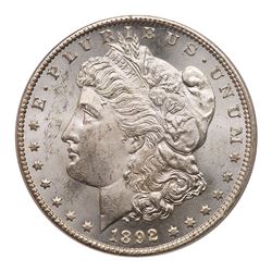 1892-CC Morgan Dollar. PCGS MS63