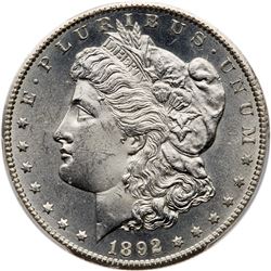 1892-CC Morgan Dollar. PCGS MS63