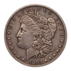 1893-CC Morgan Dollar. PCGS EF40