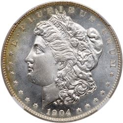 1904-O Morgan Dollar. NGC MS67